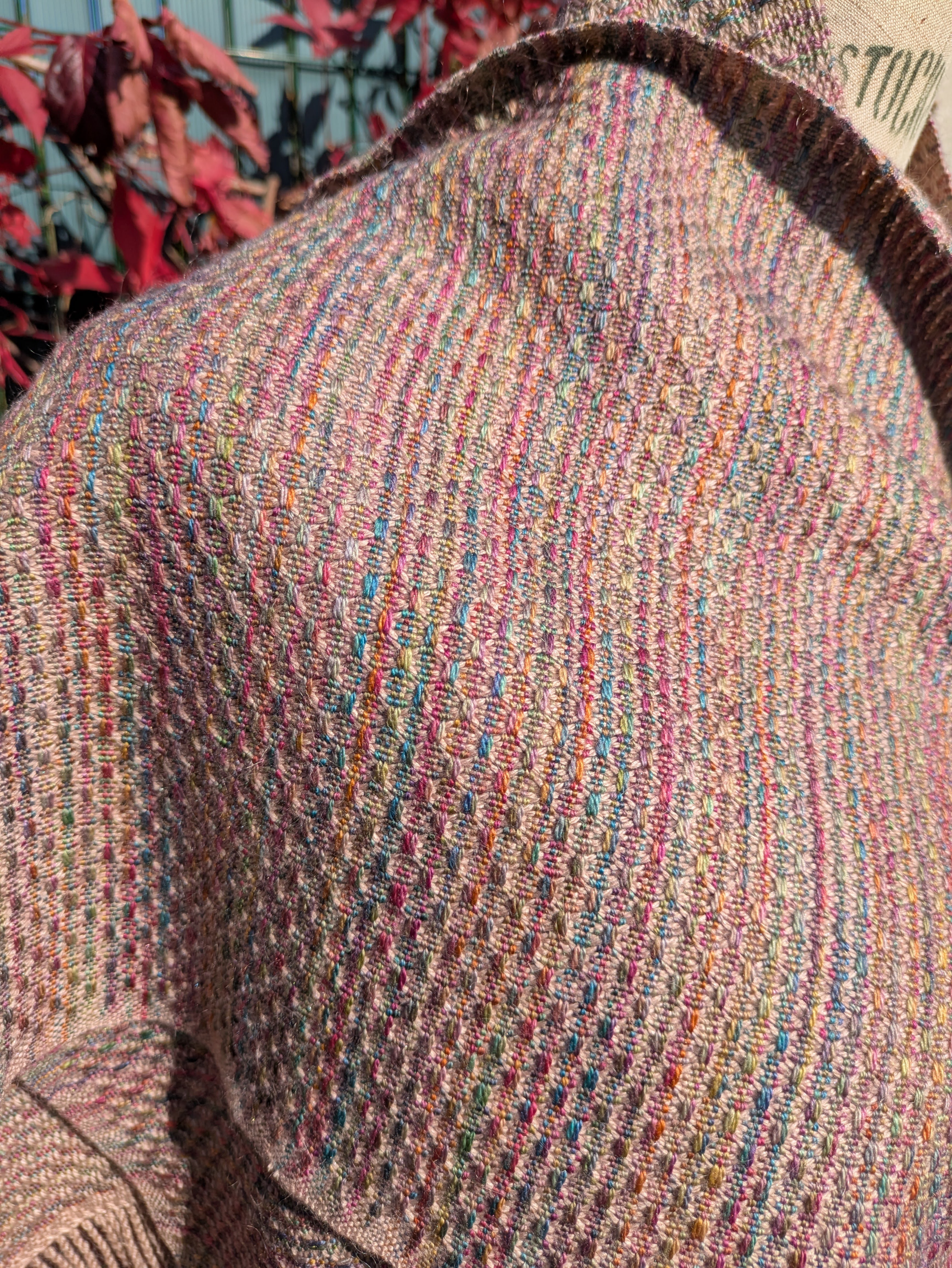 Le ciel après l'orage - Echarpe Merinos et soie 