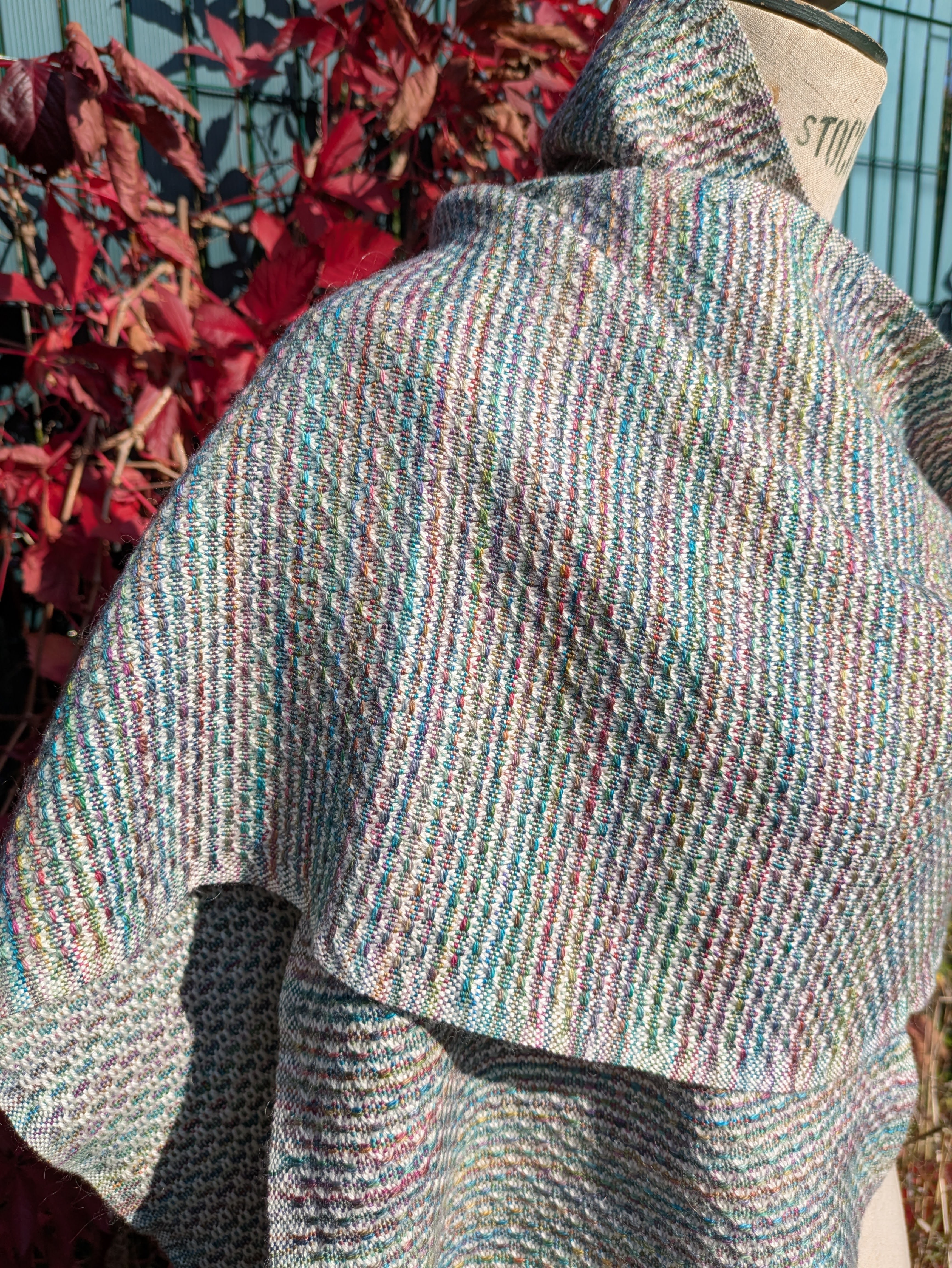 Couleurs de printemps - Echarpe Merinos et soie 