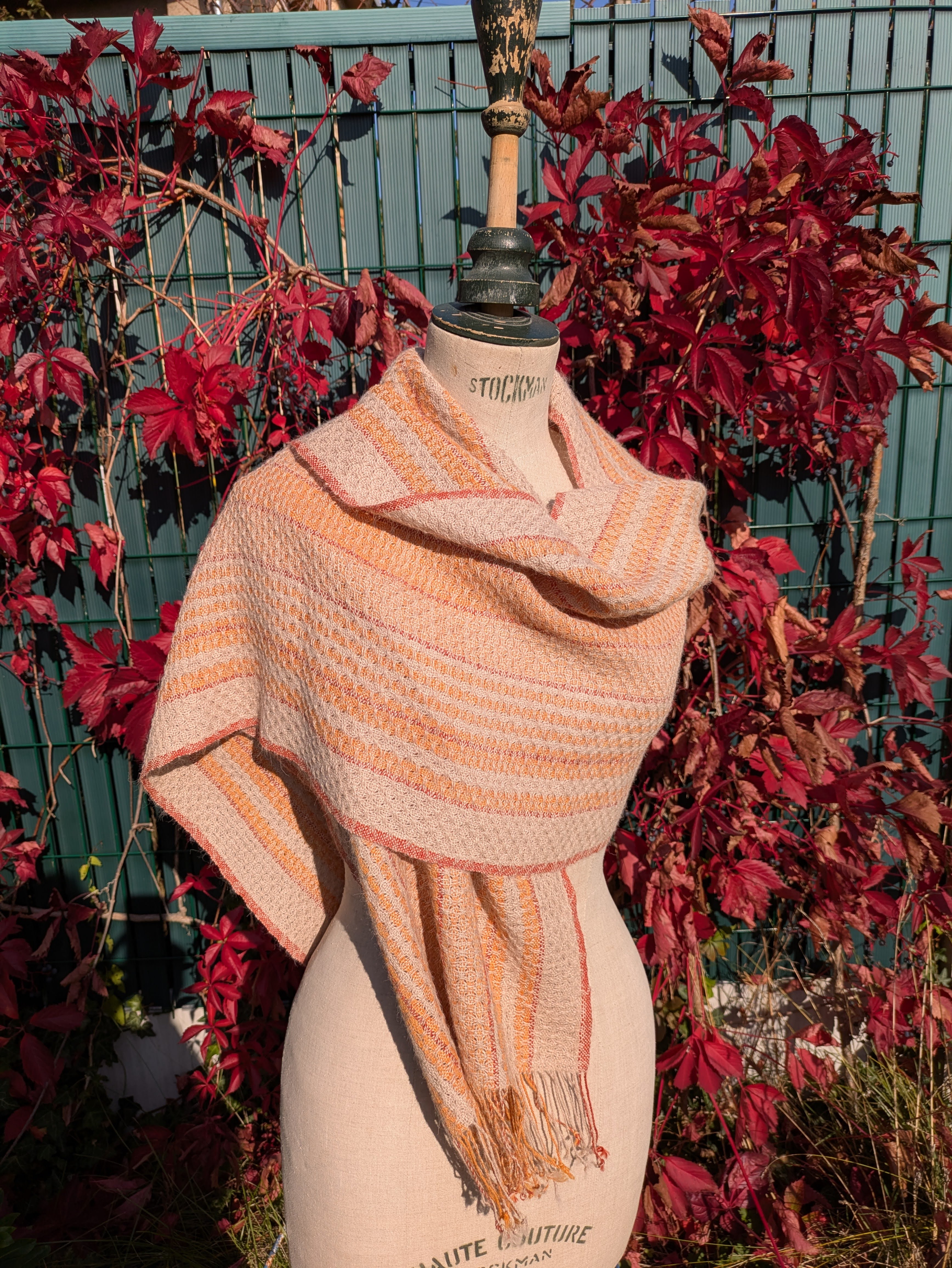 Couleurs d'Automne 2- Etole 100% Alpaga