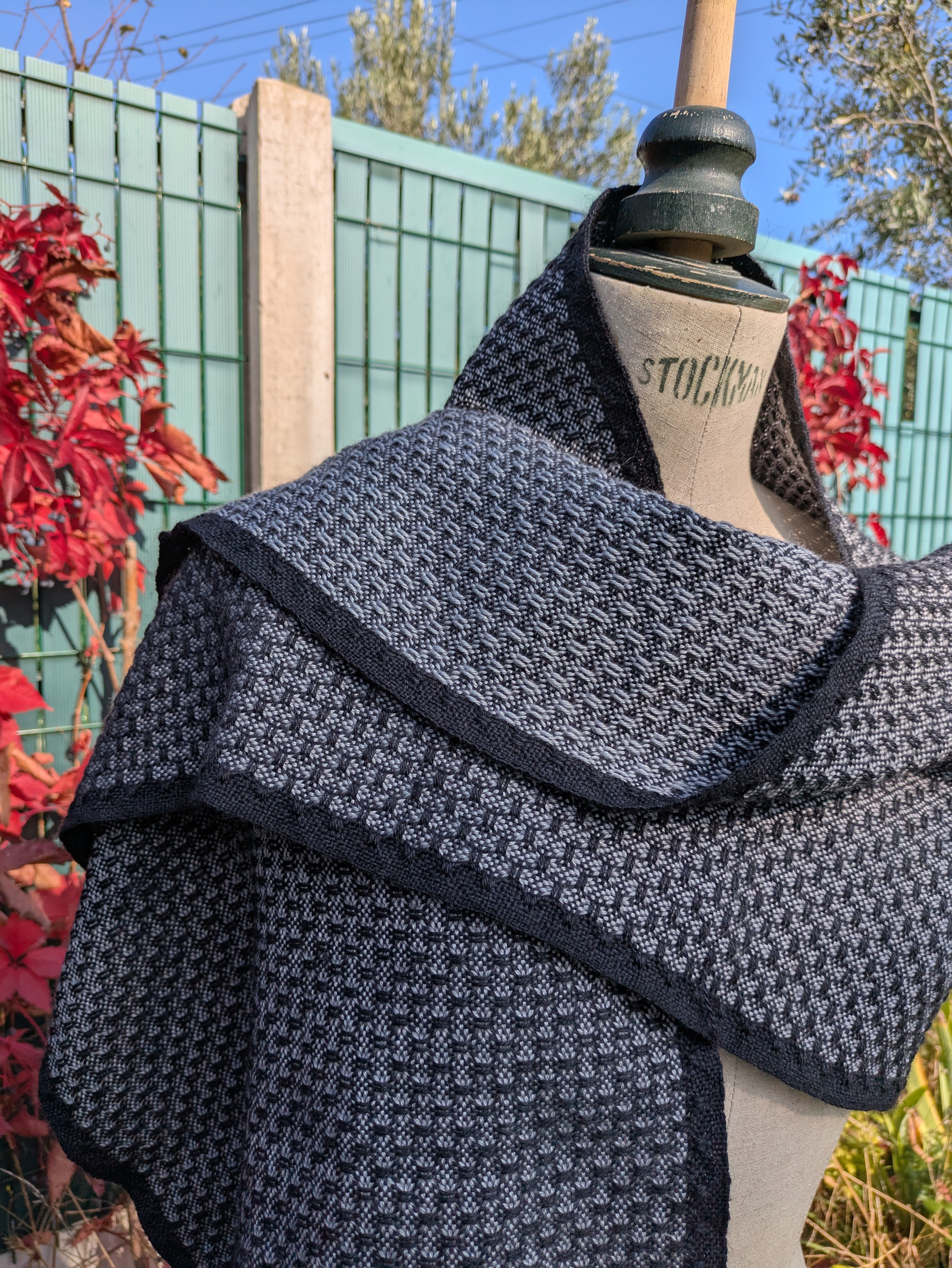 Juste avant l'aurore- Echarpe Mohair super kid, Soie & Mérinos fin 