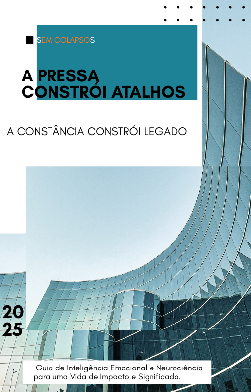 A PRESSA CONSTRÓI ATALHOS  A CONSTÂNCIA CONSTRÓI LEGADO .