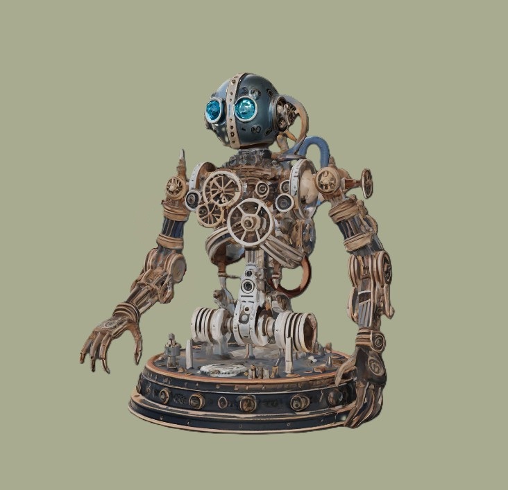 Steampunk Automaton Figurine