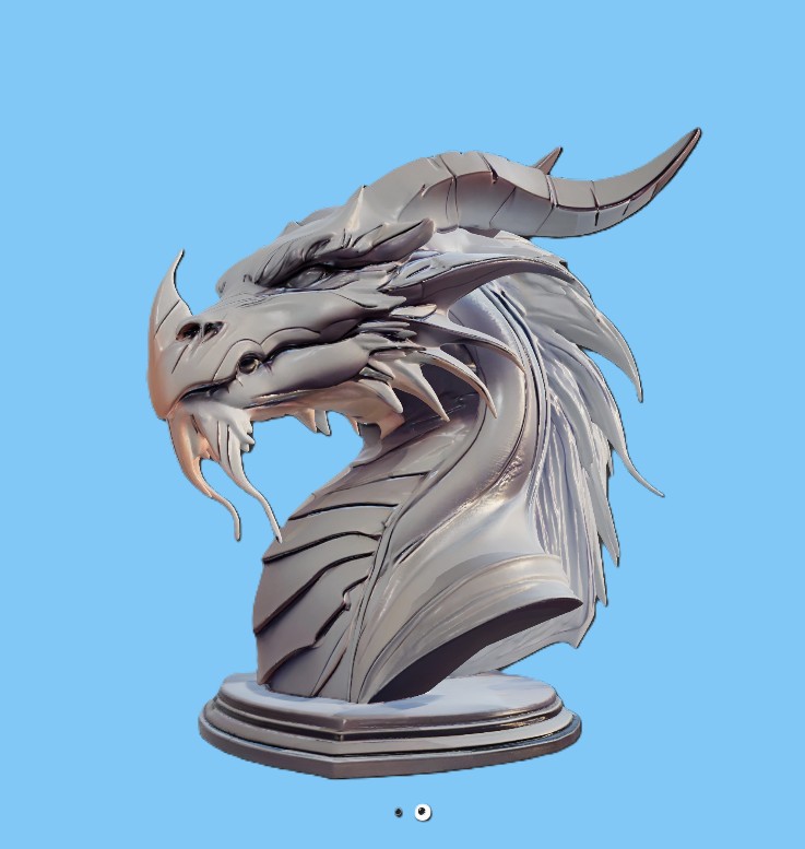 Majestic Dragon Bust