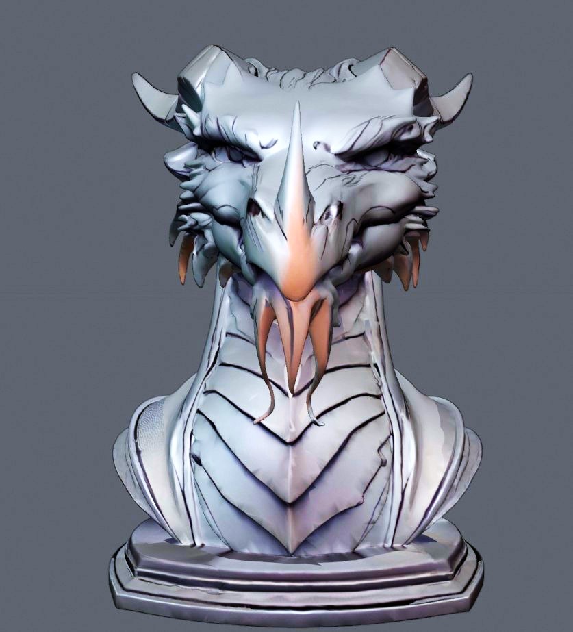Majestic Dragon Bust