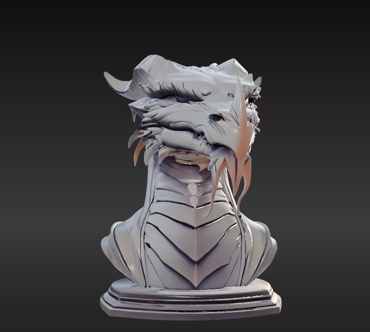 Majestic Dragon Bust