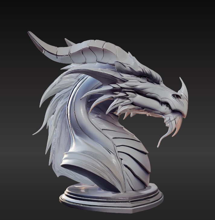 Majestic Dragon Bust