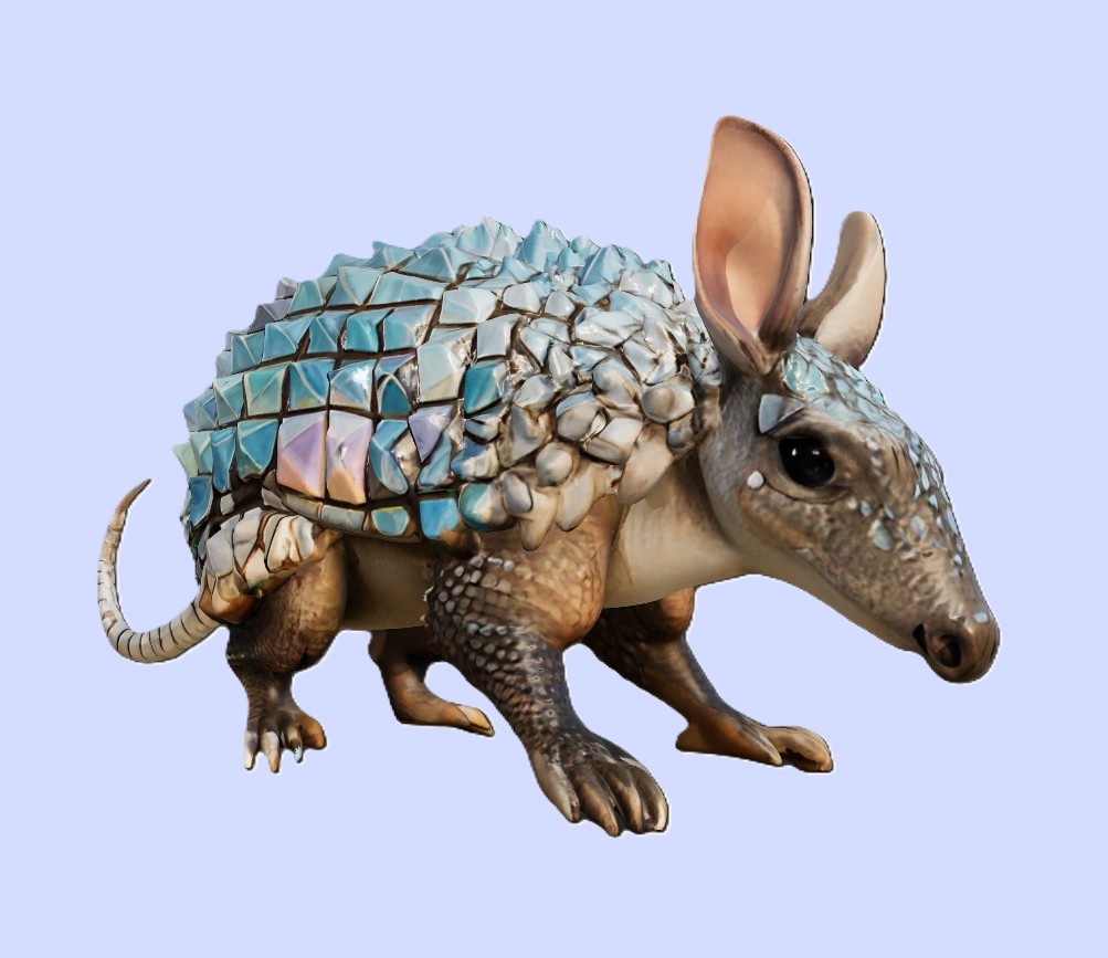 Crystal Armadillo Figurine