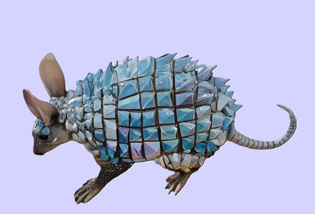 Crystal Armadillo Figurine