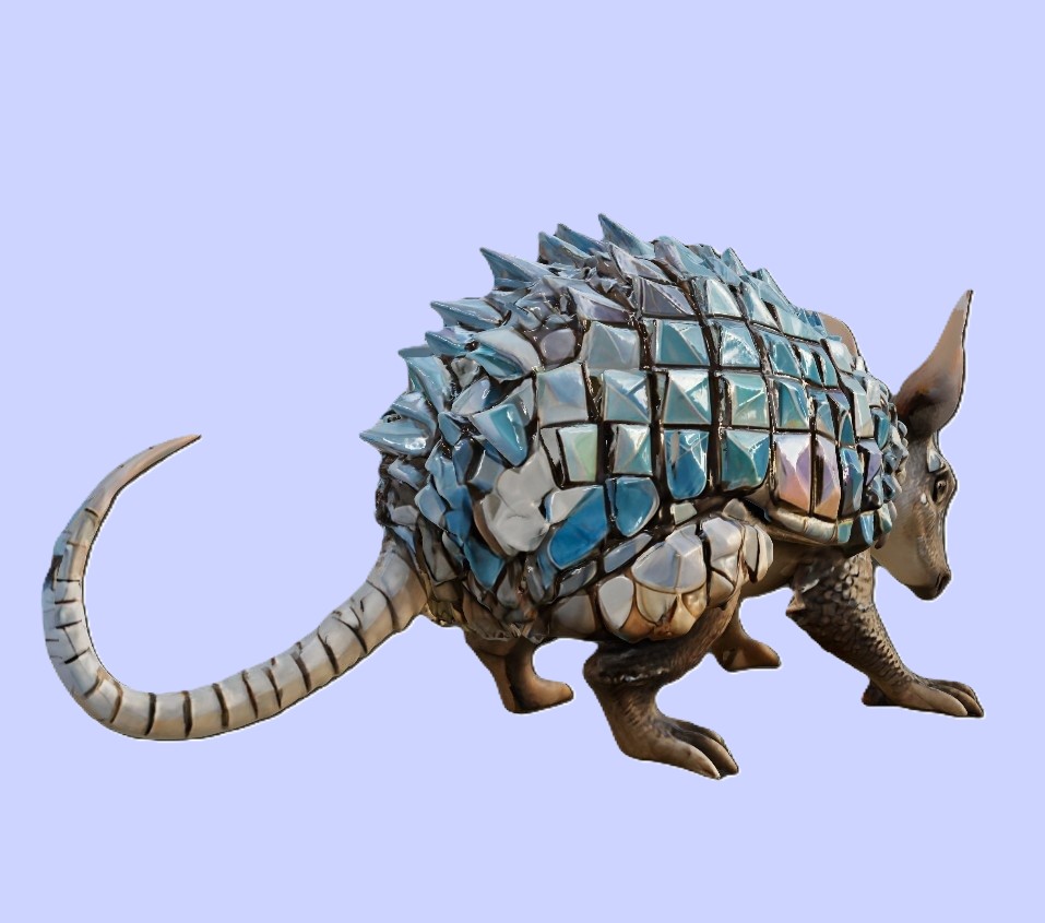 Crystal Armadillo Figurine