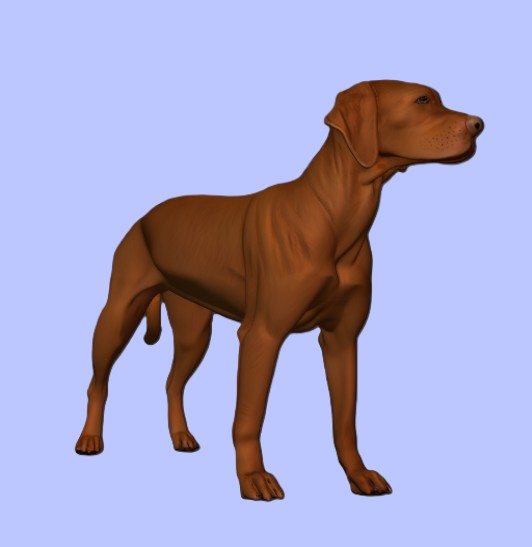 Rhodesian Ridgeback Dog Figurine