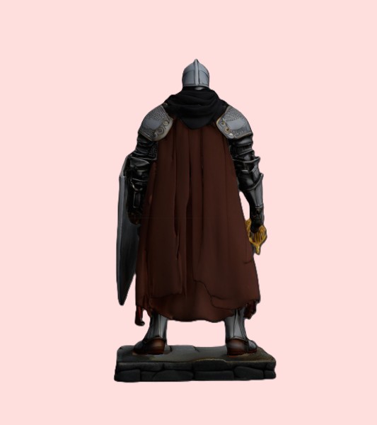 Medieval Knight in Full Plate Armor