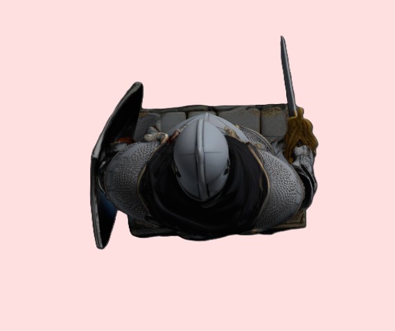 Medieval Knight in Full Plate Armor