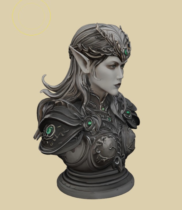 Elven Sorceress Bust