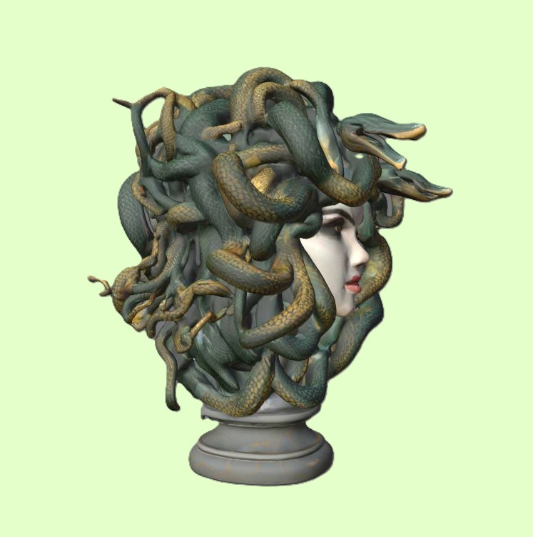 Medusa Head Statue