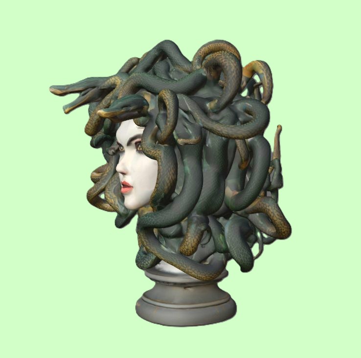Medusa Head Statue