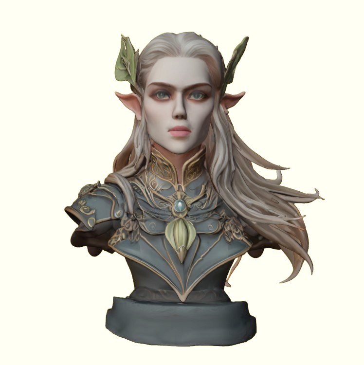 Elven Warrior Queen Bust