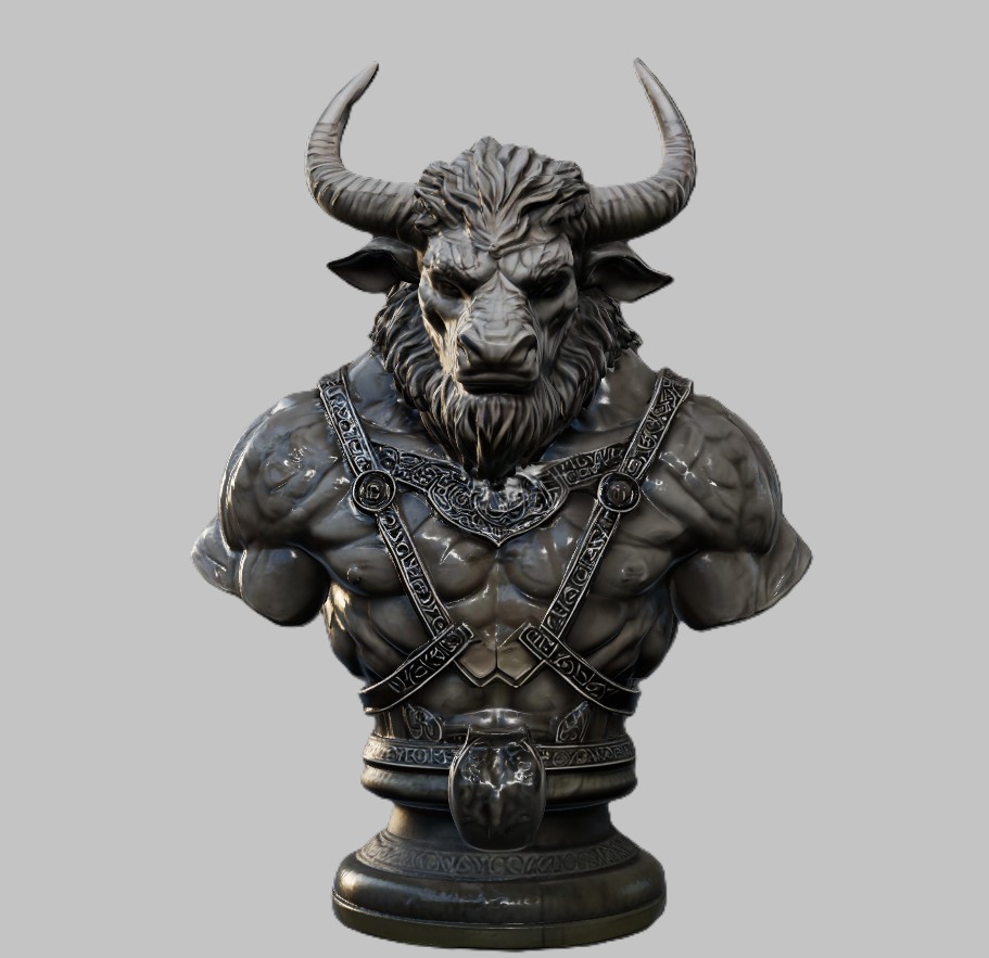 Minotaur Warlord Bust