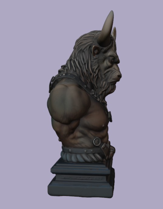 Minotaur Warrior Bust