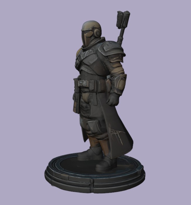 Galactic Bounty Hunter Figurine