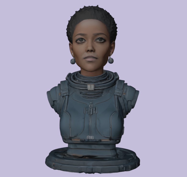 Sci-Fi Female Bust – Space Explorer