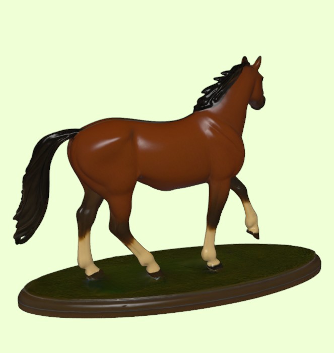 Realistic Horse Figurine