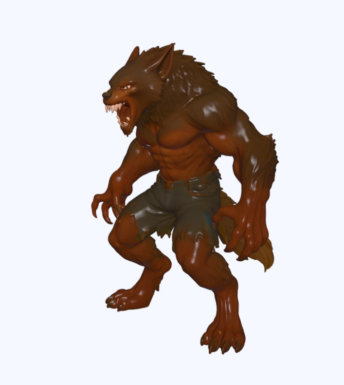 Werewolf Warrior Figurine