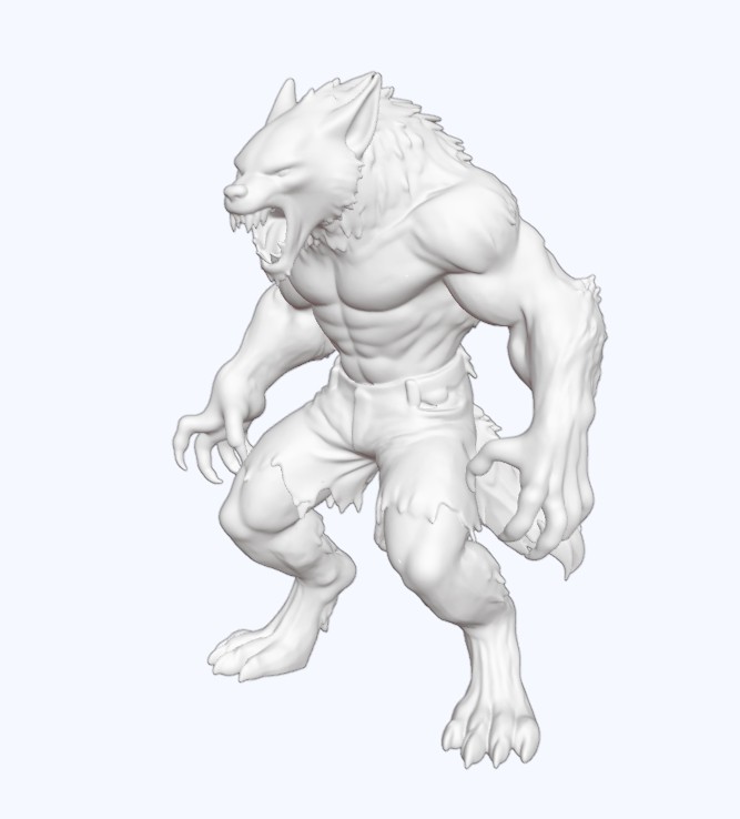 Werewolf Warrior Figurine