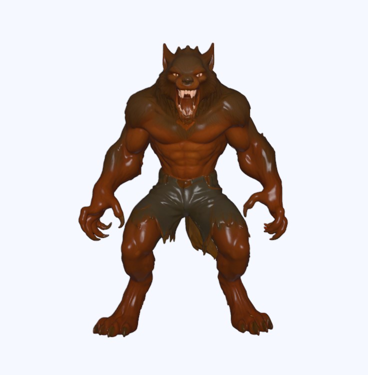 Werewolf Warrior Figurine