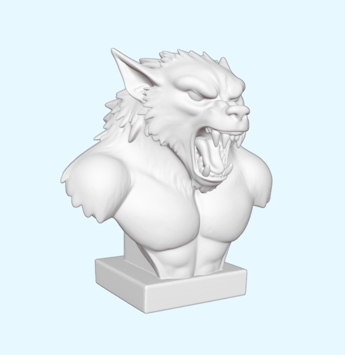 Werewolf Bust