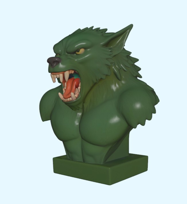 Werewolf Bust