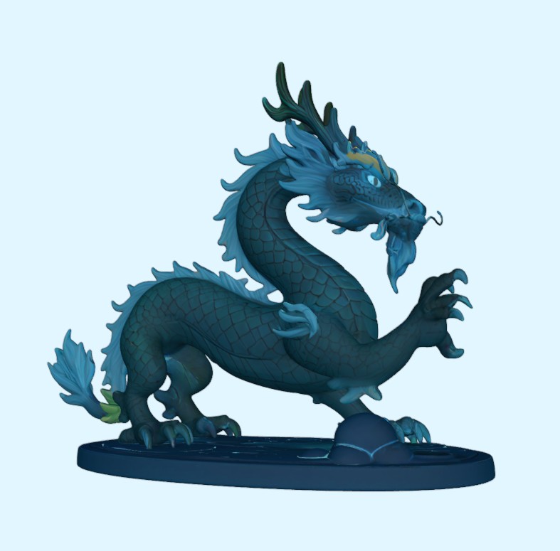 Azure Spiral Dragon
