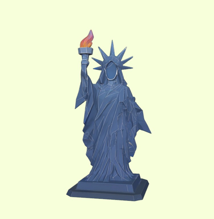 Low-Poly Statue of Liberty