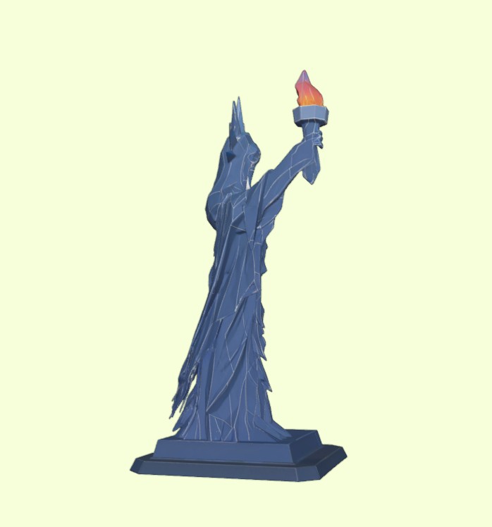 Low-Poly Statue of Liberty