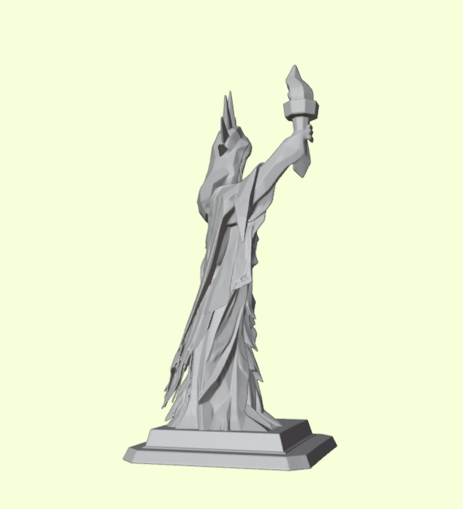 Low-Poly Statue of Liberty