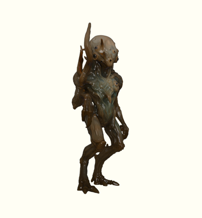 Asymmetric Alien Figurine