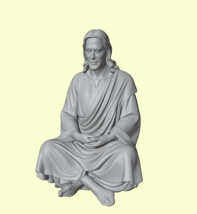 Jesus Christ Meditative Pose Figurine