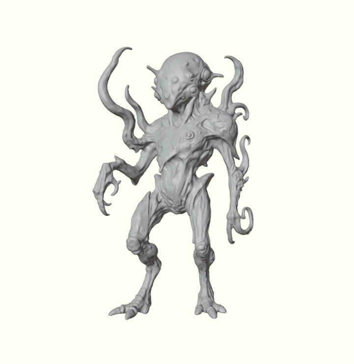 Asymmetric Alien Figurine