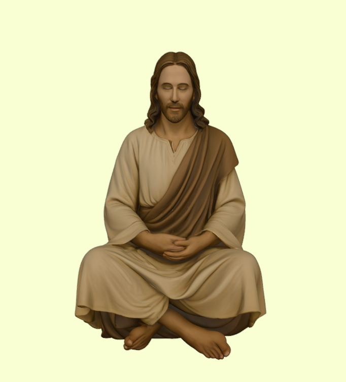 Jesus Christ Meditative Pose Figurine