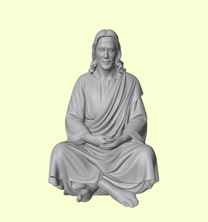 Jesus Christ Meditative Pose Figurine