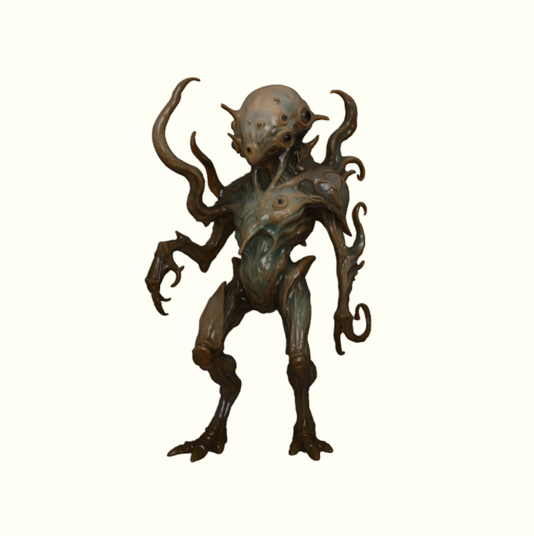 Asymmetric Alien Figurine
