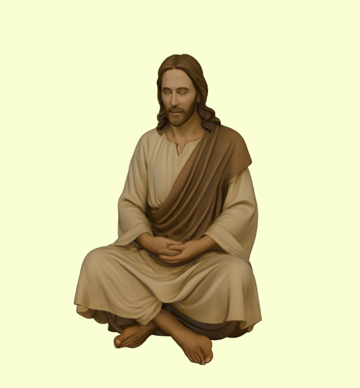 Jesus Christ Meditative Pose Figurine