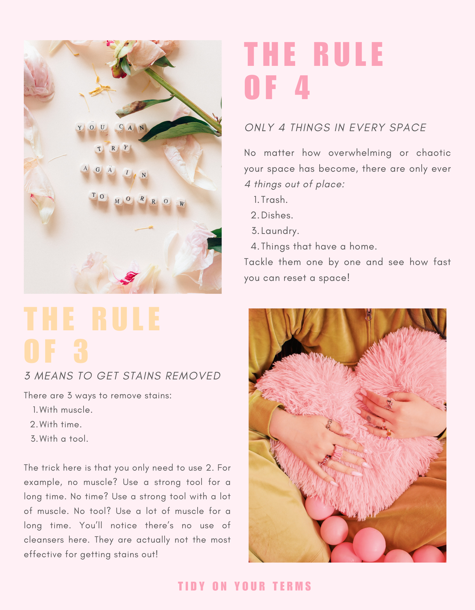 Tidy on Your Terms (PRINTABLE DOWNLOAD)