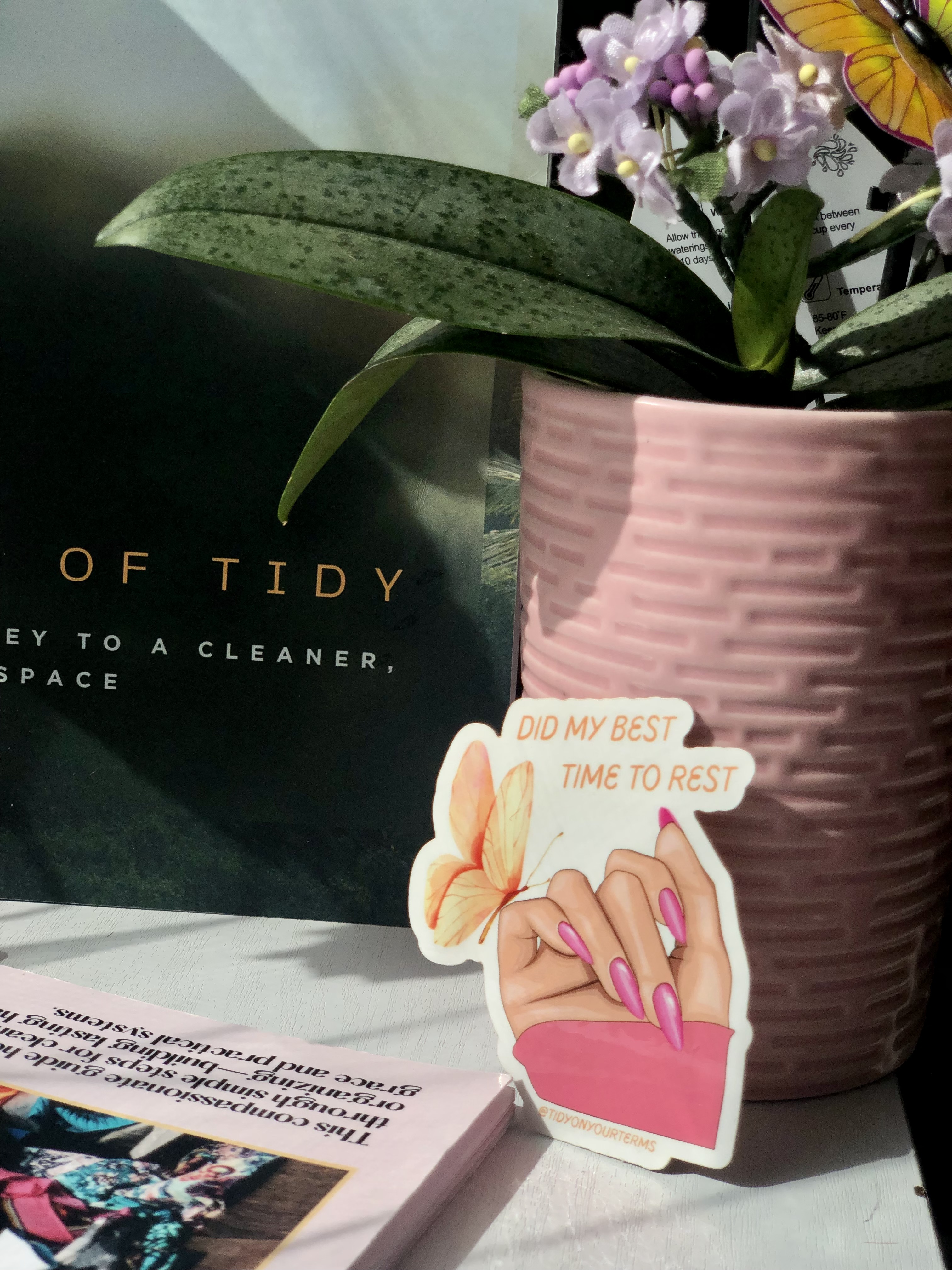 "Did My Best Time to Rest" Vinyl Sticker 