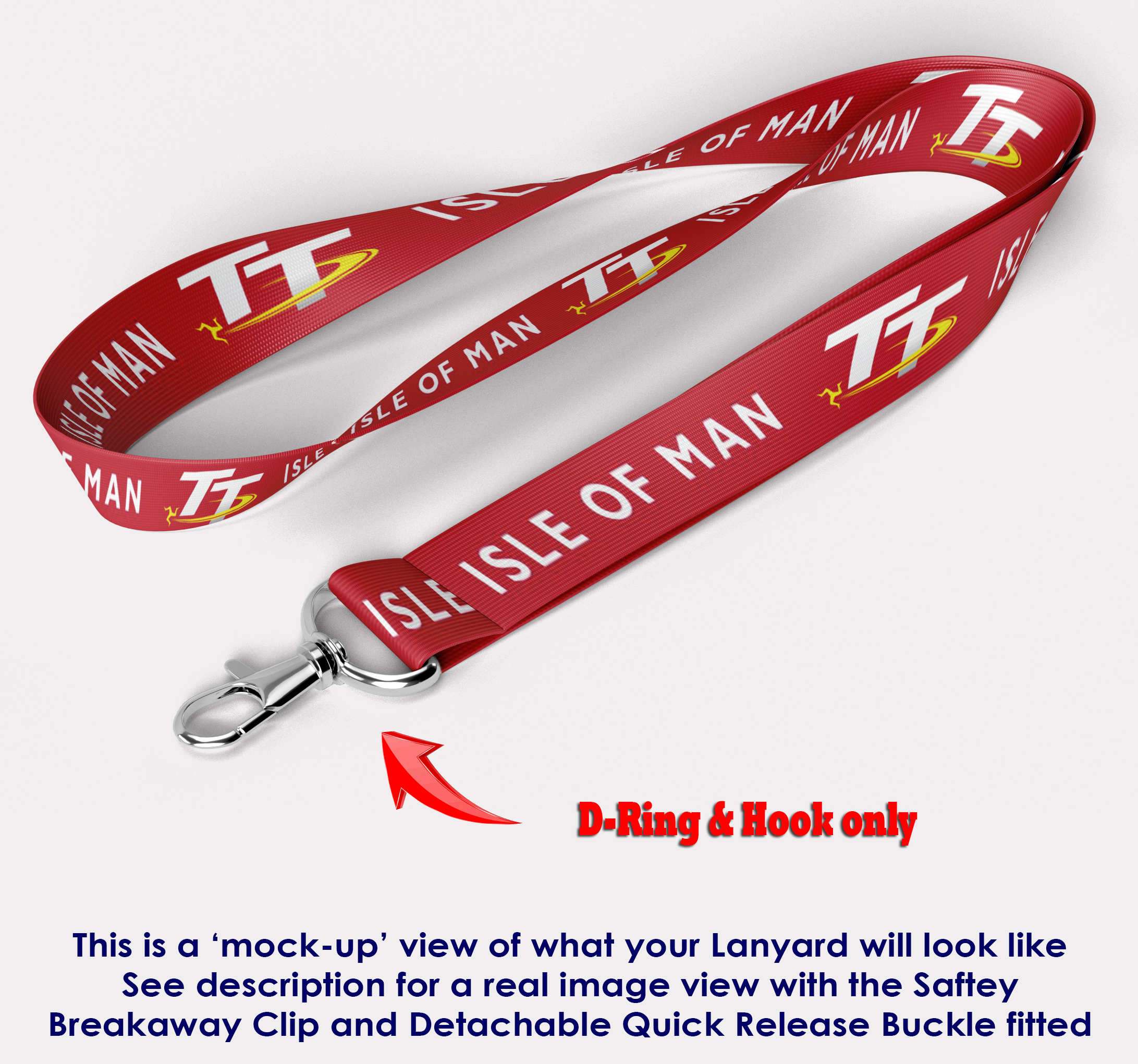Isle of Man TT (red) Lanyard