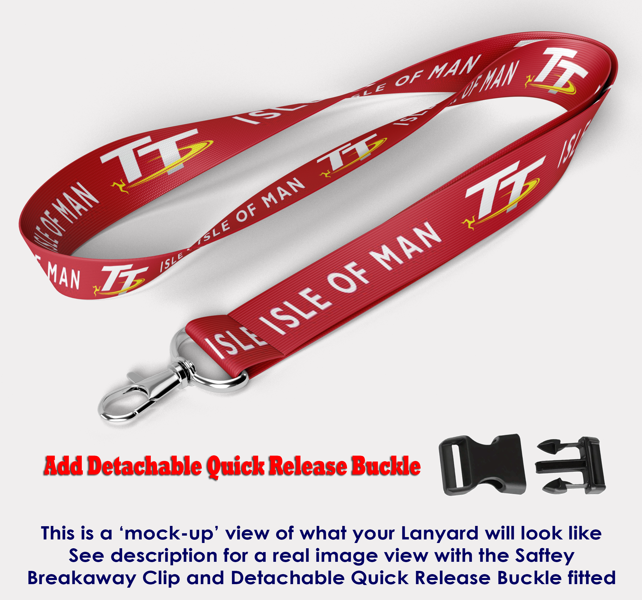 Isle of Man TT (red) Lanyard