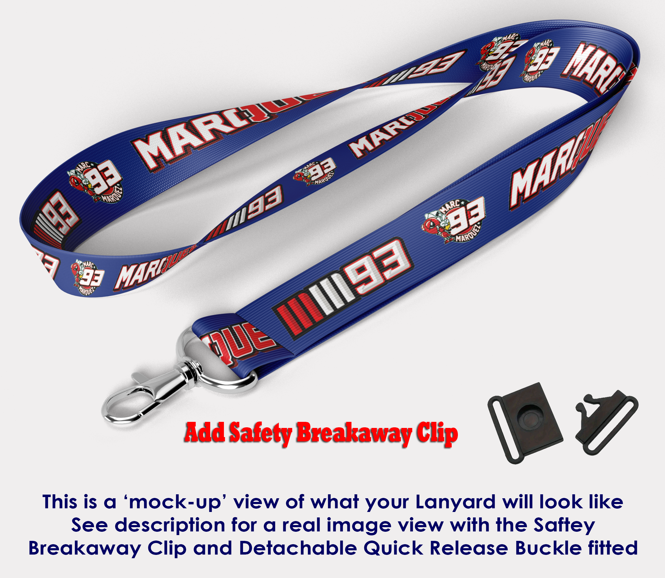Marq Marquez 93 Lanyard