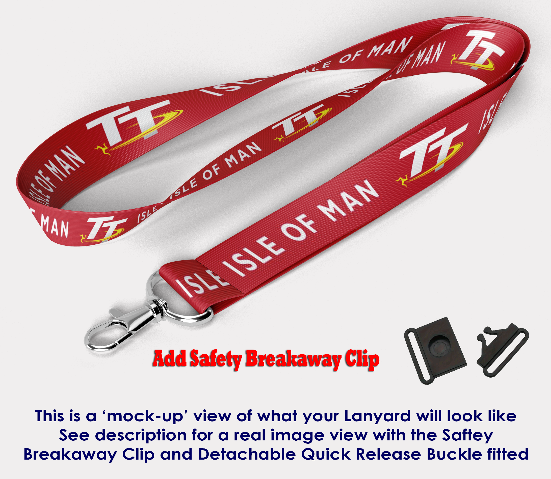 Isle of Man TT (red) Lanyard