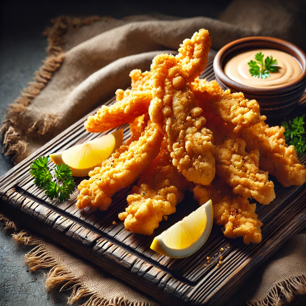 Battered Gator Meat Fritter Mix 1/2 Gallon