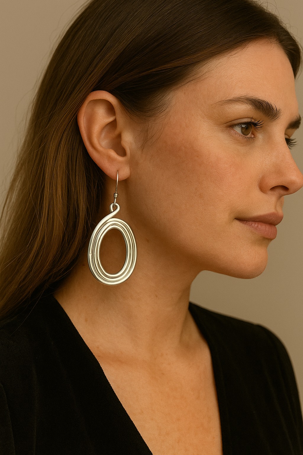 Brinco de Argola Oval