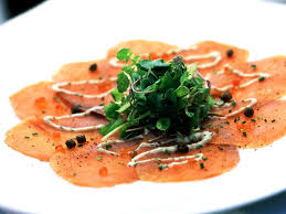 Carpaccio de salmón
